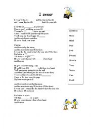 English Worksheet: Song