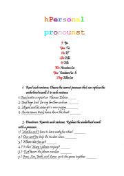 Personal pronouns