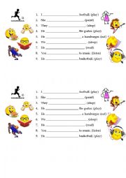 English Worksheet: Present Continuous