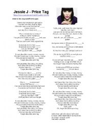 English Worksheet: Price Tag by Jessie J.