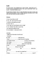 English Worksheet: 