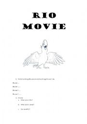 English Worksheet: Rio movie