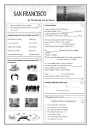 English Worksheet: San Francisco by The mamas and the Papas