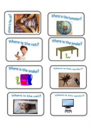 English Worksheet: Where Are My Pets Board Game 2/2