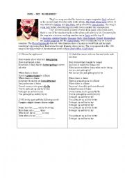 English Worksheet: Try by Pink Song Printable Worksheet