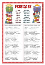 English Worksheet: VERB TO BE