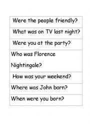 English Worksheet: Wh Questions and Answers