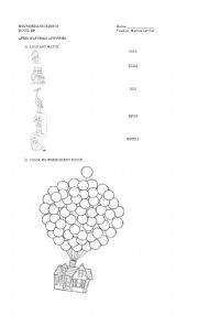 English Worksheet: movie activities UP!