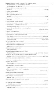 English Worksheet: Rewrite