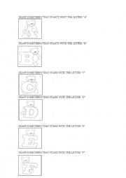 English Worksheet: abc