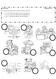 English Worksheet: My daily routines