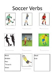 Soccer verbs