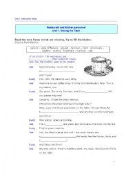 English Worksheet: Hotel Personnel