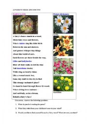 English Worksheet: FAIRY LAND