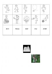 English Worksheet: at the playground - memory game