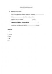 English Worksheet: SOME SENTENCES - ALREADY, YET, FOR AND SINCE