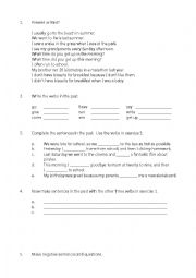 English Worksheet: Past Simple (Irregular Verbs)