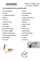 English Worksheet: Proverbs