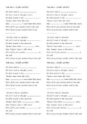 English Worksheet: the wall (song)