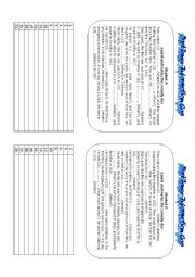 English Worksheet: PAST TENSE INFORMATION GAP