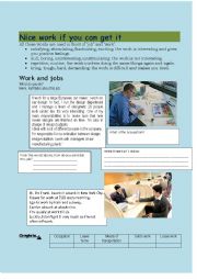 English Worksheet: Jobs descriptions