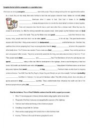 English Worksheet: comparatives and superlatives 