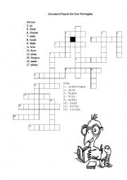 Crossword for Past Participles