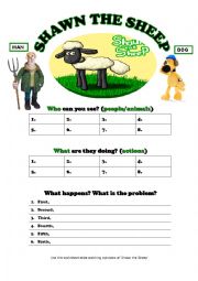 English Worksheet: Shawn the Sheep Episodes Review