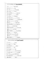 English Worksheet: past tense