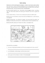 English Worksheet: Family Outing