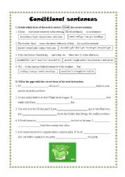 English Worksheet: Conditional sentences I & II