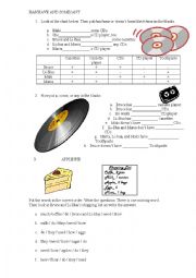 English Worksheet: Has/have and Some/any