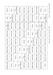 English Worksheet: Feeling Connect Four