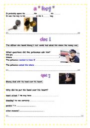 English Worksheet: the key part 2