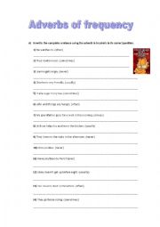 English Worksheet: Adverbs of frequency