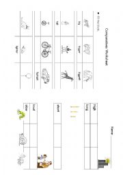 comparative worksheet