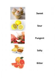 English Worksheet: Tastes