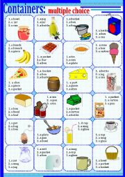 Containers: multiple choice.