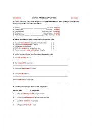 English Worksheet: Active/ Passive Voice