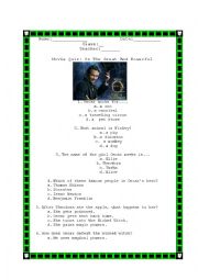 Movie Worksheet: Oz, The Great and Powerful [WITH ANSWER KEY]