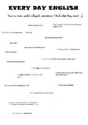 English Worksheet: Colloquial English