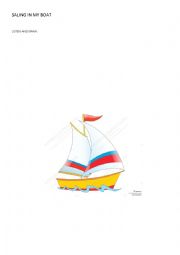 English Worksheet: Sailing in my boat worksheet