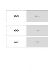 English Worksheet: Numbers Dominoes