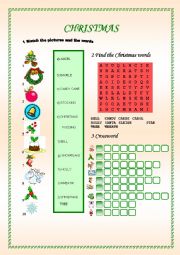 English Worksheet: Christmas