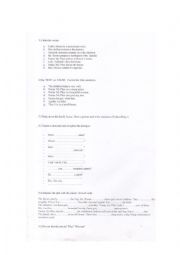 English Worksheet: nanny1