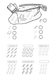 School materials for counting