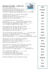 English Worksheet: 5 Years Time - Noah and the Whale