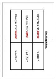 English Worksheet: Matching Halves