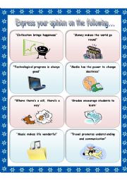 English Worksheet: speaking cards
