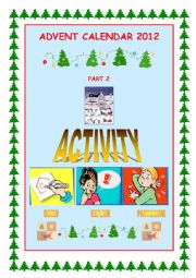 English Worksheet: Christmas Activity